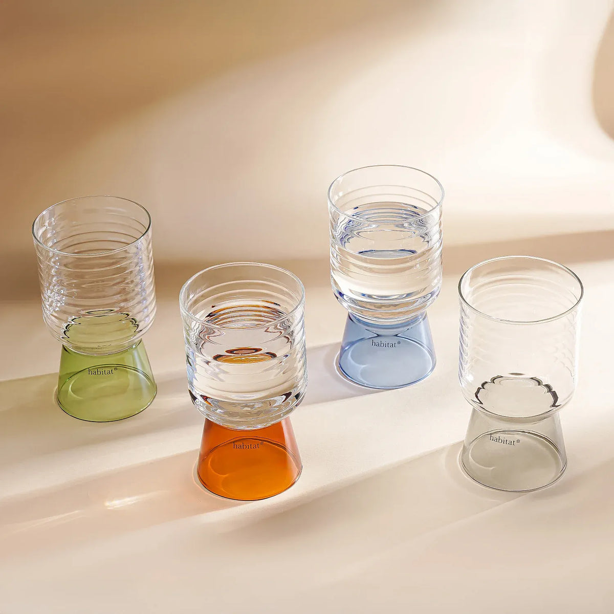 Lot de 2 verres - 35 cl - Vert
