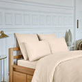 Taie d'oreiller en percale de coton - 65 x 65 cm - Ivoire