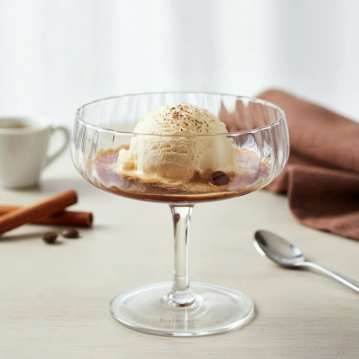 Lot de 6 coupes à glace en verre cristallin - 28 cl - Transparent