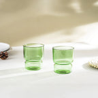 Lot de 2 verres - 30 cl - Vert