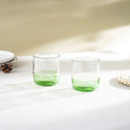 Lot de 2 verres - 34 cl - Vert