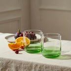 Lot de 2 verres - 34 cl - Vert