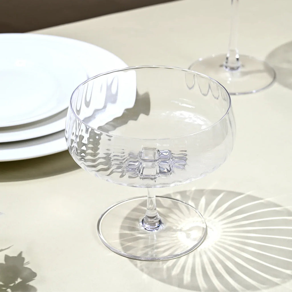 Lot de 6 coupes à glace en verre cristallin - 28 cl - Transparent