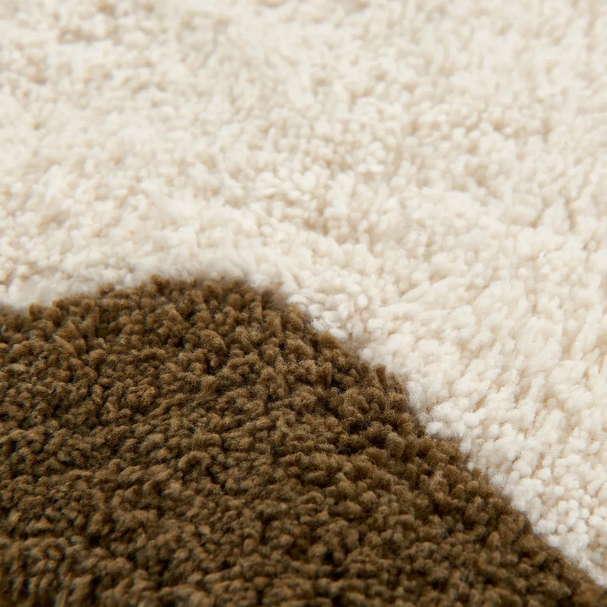 Tapis de bain festonné en coton naturel - 1200 g/m² - 50 x 80 cm - Bronze