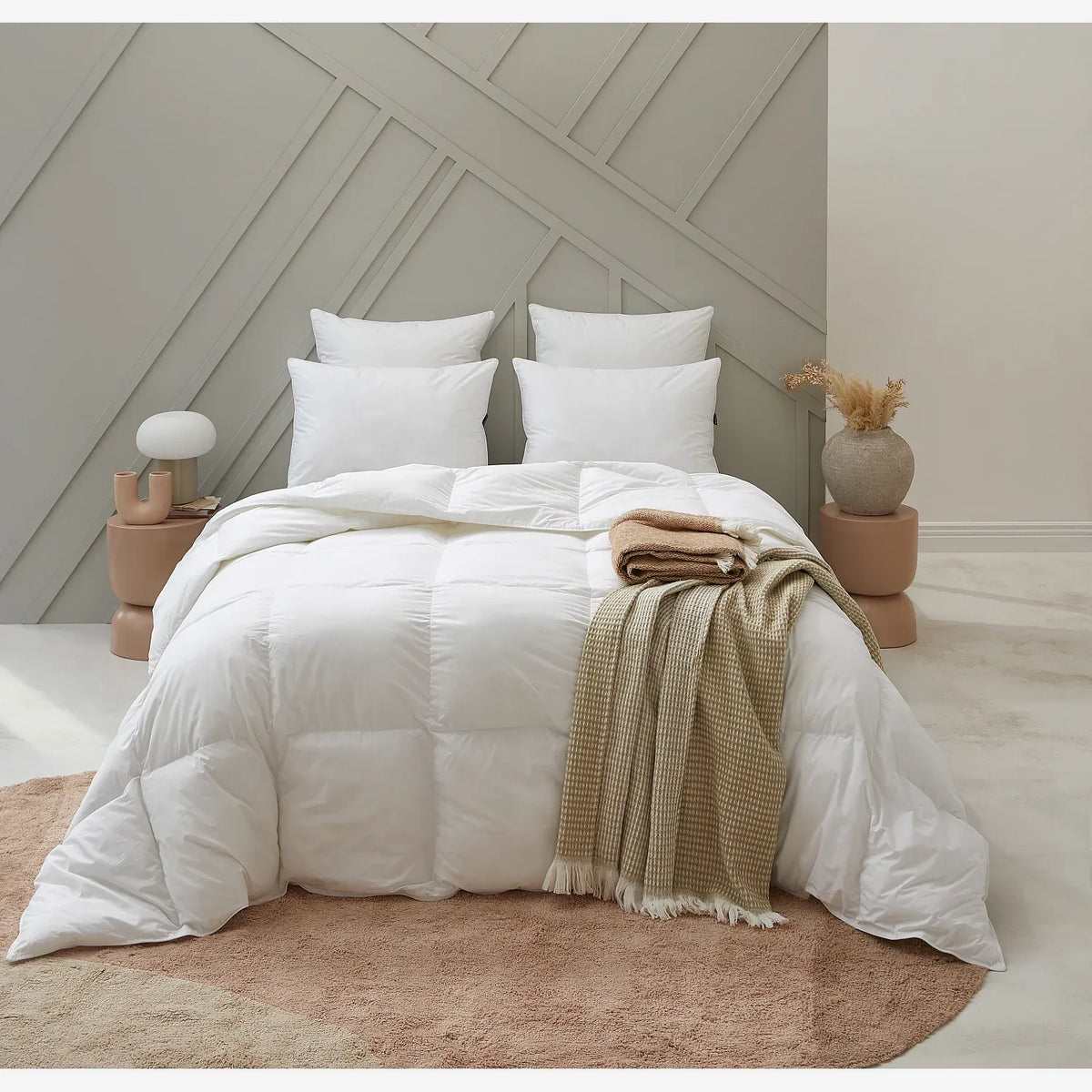 Oreiller moelleux en synthétique - 450 g - 65 x 65 cm