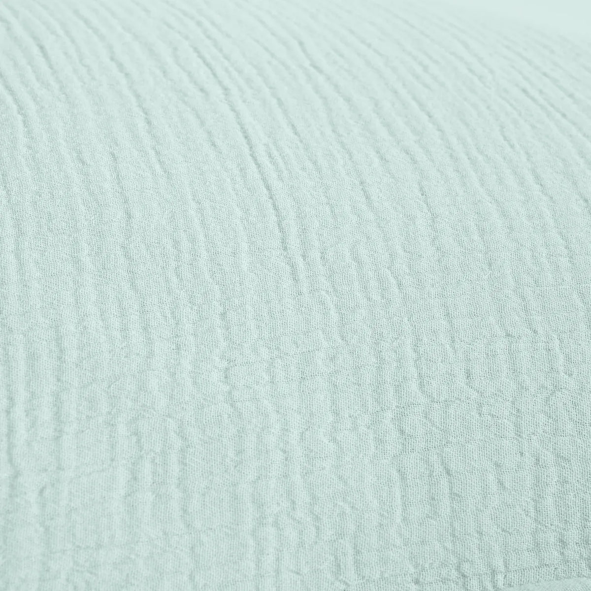 Taie d'oreiller en double gaze de coton - 65 x 65 cm - Céladon