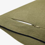 Coussin en lin à bourdon noir - 30 x 50 cm - Bronze