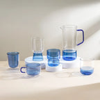 Lot de 2 verres - 34 cl - Bleu