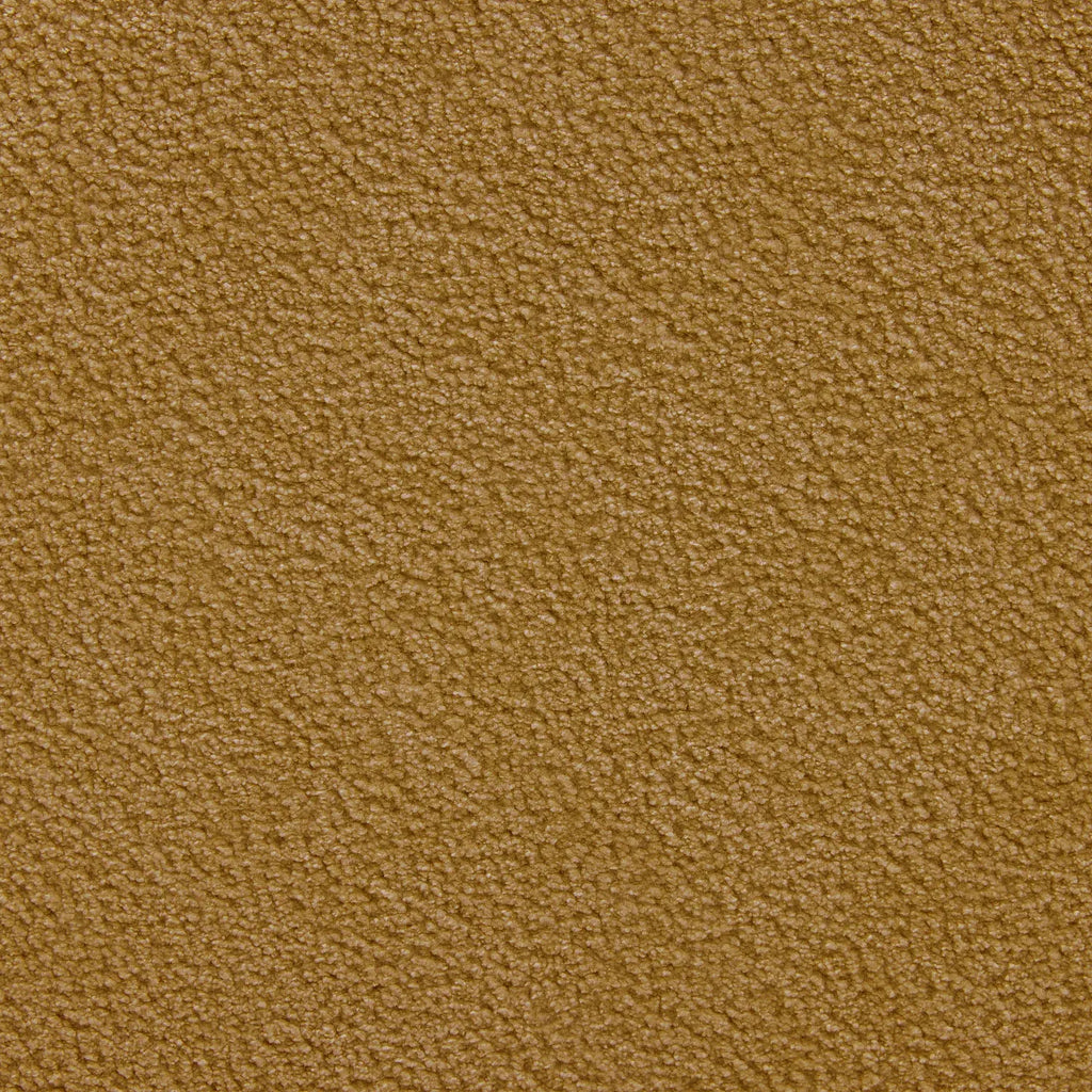 Petit pouf en tissu velours texturé - Ocre