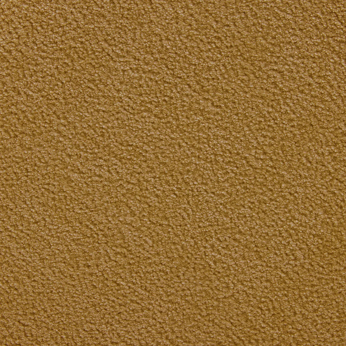 Petit pouf en tissu velours texturé - Ocre
