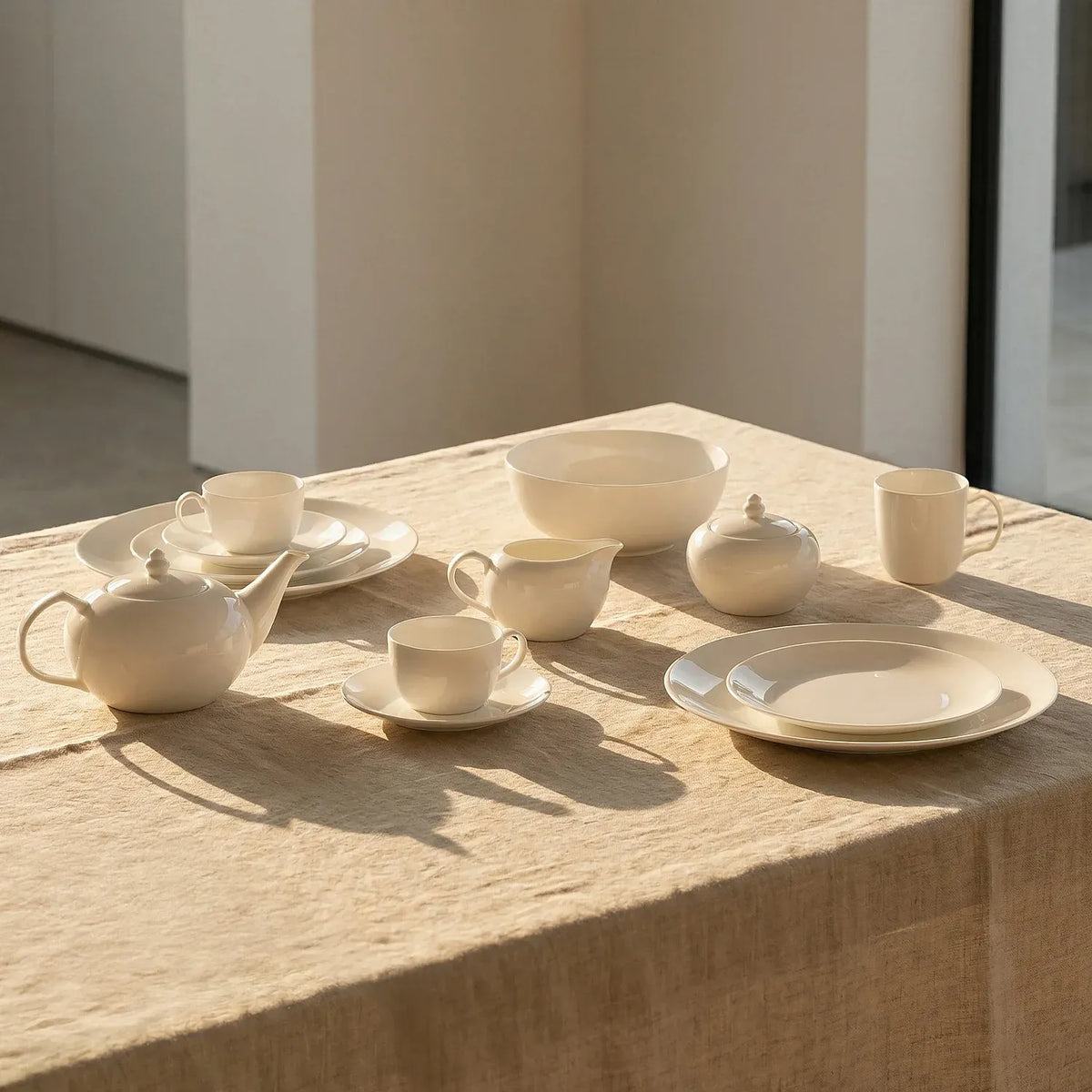 Lot de 6 bols en porcelaine - 11,5 cm - Blanc