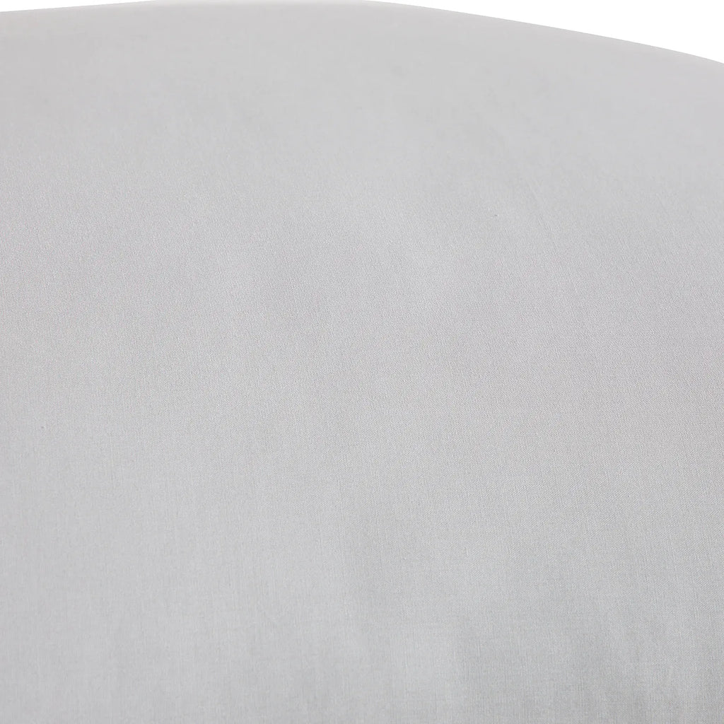 Taie d'oreiller en percale de coton - 50 x 70 cm - Gris perle