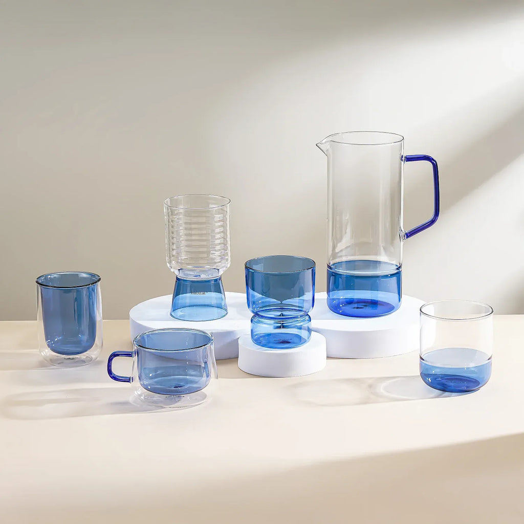 Lot de 2 verres - 35 cl - Bleu