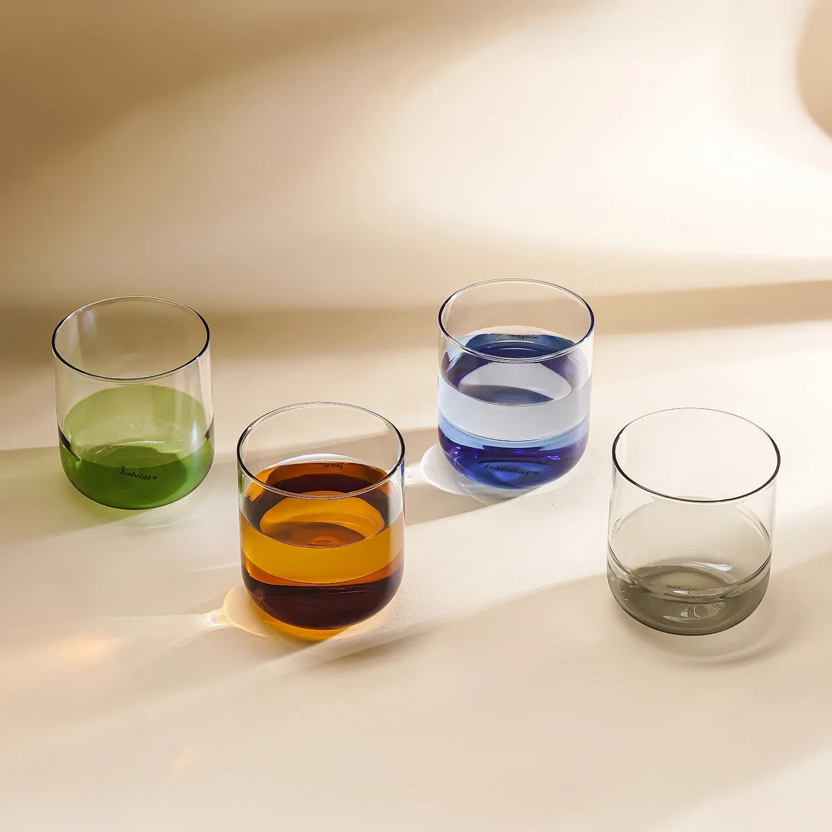 Lot de 2 verres - 34 cl - Vert
