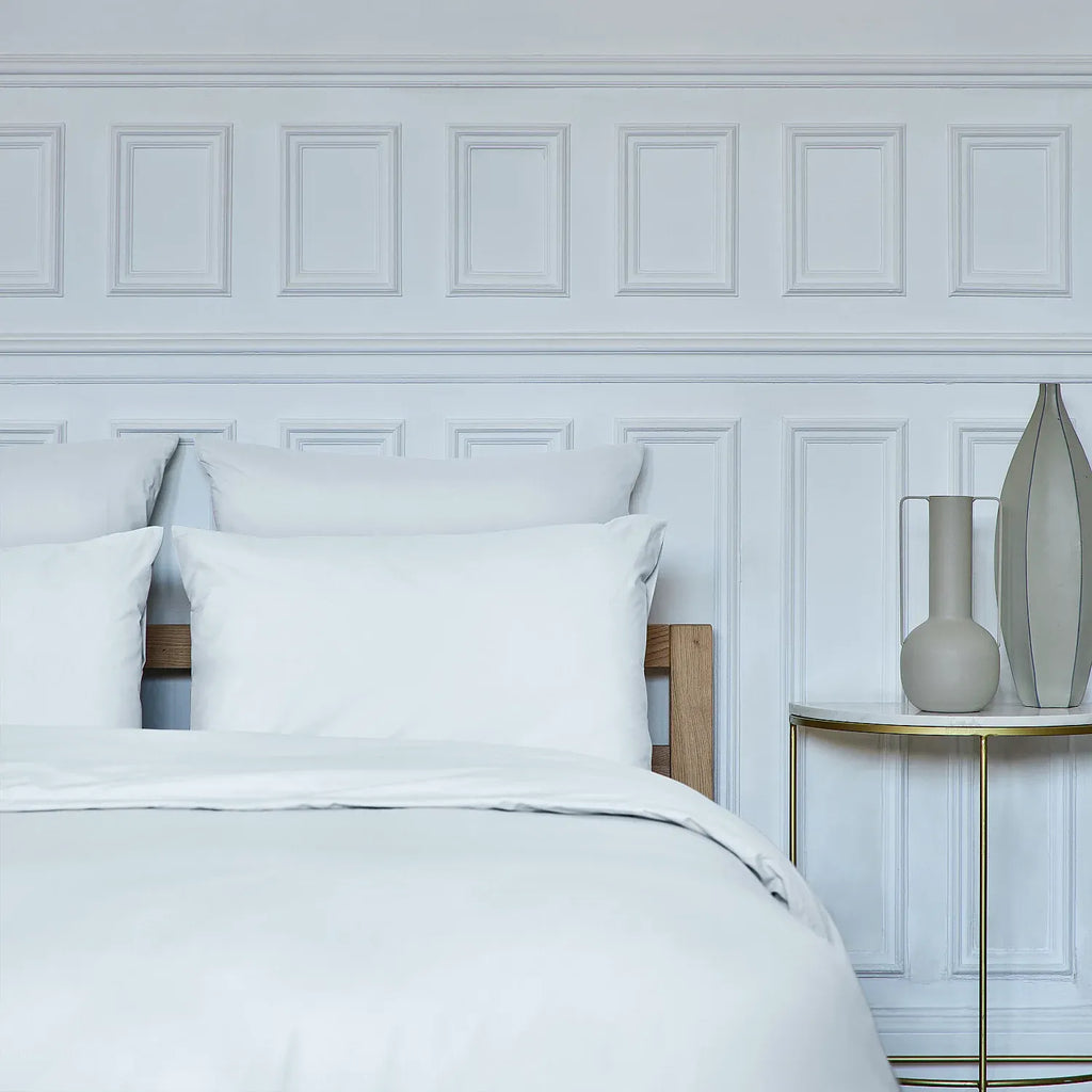 Taie d'oreiller en percale de coton - 50 x 70 cm - Blanc