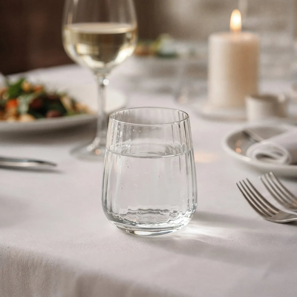 Lot de 6 verres à eau en verre cristallin - 35 cl - Transparent