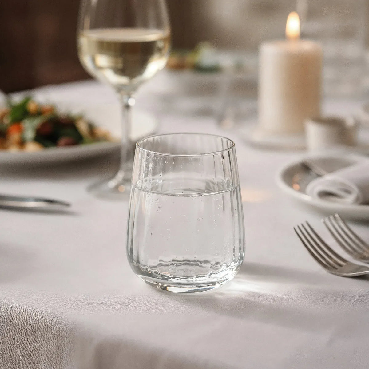 Lot de 6 verres à eau en verre cristallin - 35 cl - Transparent