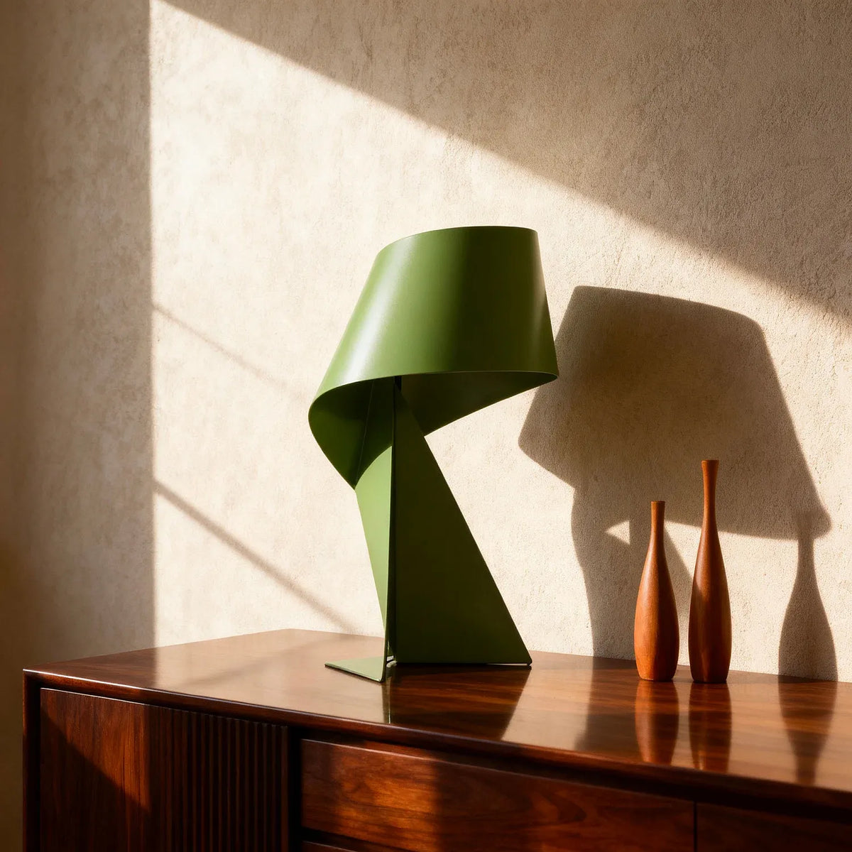 Édition limitée - Lampe de table en métal - 35 cm - Vert Sauge - Design by Claire Norcross