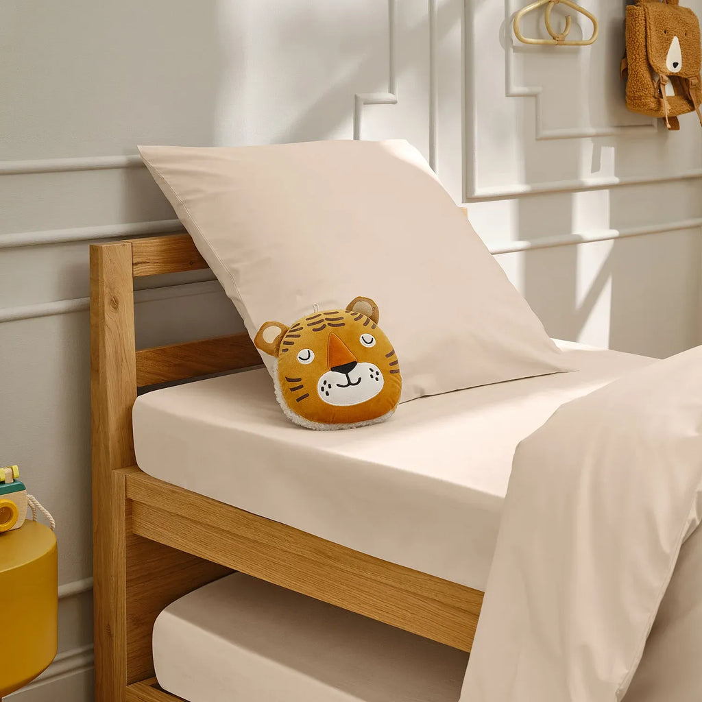 Taie d'oreiller en percale de coton - 65 x 65 cm - Ivoire