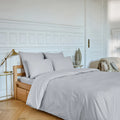 Taie d'oreiller en percale de coton - 50 x 70 cm - Gris perle